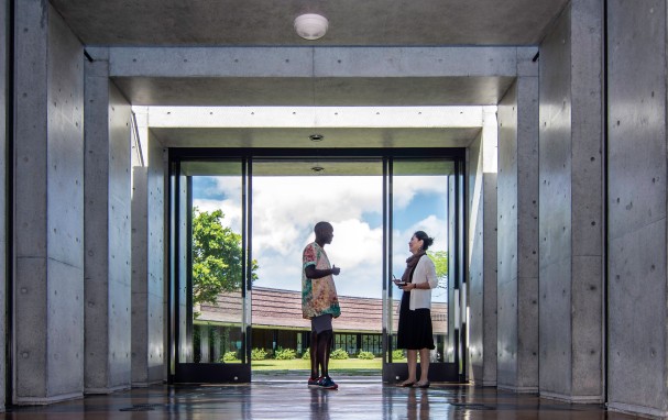 Lab 1 entryway from center court